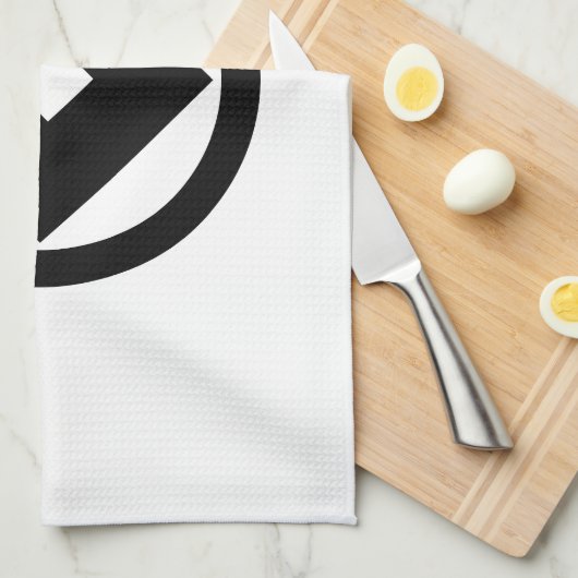 丸に釘抜き キッチンタオル (四つ折り)