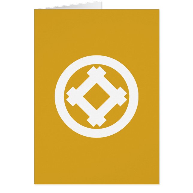 丸に隅たて井筒 (正面)