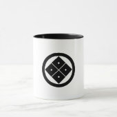 丸に隅立て四つ目 マグカップ (中央)