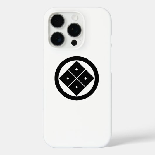 丸に隅立て四つ目 Case-Mate iPhoneケース (裏面)