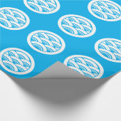 丸に青海波 ラッピングペーパー (角)