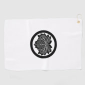 丸に鬼蔦 ゴルフタオル (横)