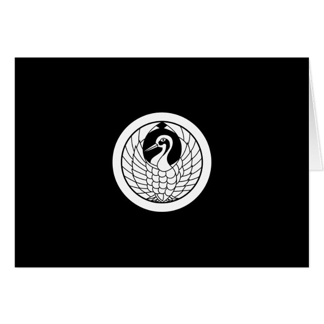 丸に鶴の丸 (正面横)