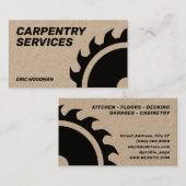 丸のこ盤巨大なカバー 名刺 (正面/裏面)