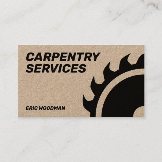 丸のこ盤巨大なカバー 名刺 (正面)