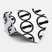 丸の中の漢字の数字1 ネクタイ (ロール)