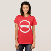 丸の中の漢字の数字1 Tシャツ (正面フル)