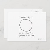 丸はがき ポストカード (正面/裏面)