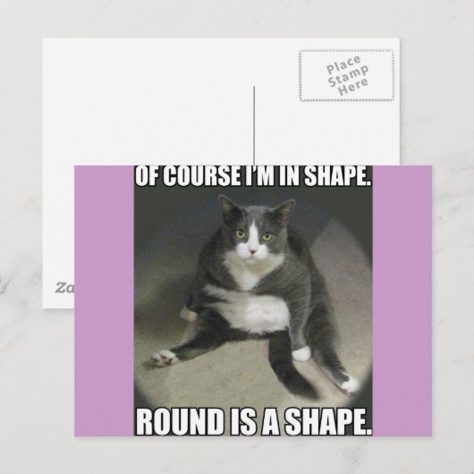 丸は形状 ポストカード (正面/裏面)