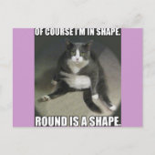 丸は形状 ポストカード (正面)