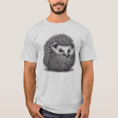 丸まったハリネズミ Tシャツ (正面)