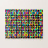 丸みとカラフル正方形 ジグソーパズル (横)