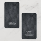 丸みのあるコーナーグレーのテクスチエレガントャ 名刺 (正面/裏面)