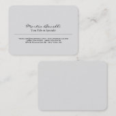 丸みのある丸い角プロフェッショナル名刺 名刺 (正面/裏面)