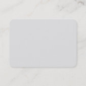 丸みのある丸い角プロフェッショナル名刺 名刺 (裏面)