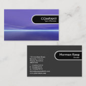 丸みを帯びたエッジラベル – パープルドーン 名刺 (正面/裏面)