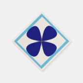 丸みを帯びたクロス スタンダードカクテルナプキン (角)