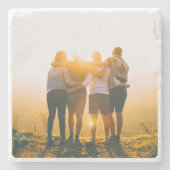 丸みを帯びた石のコースター ストーンコースター (正面)