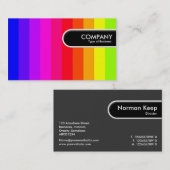 丸みエッジラベル – カラーバー 名刺 (正面/裏面)