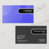 丸みエッジラベル – バブルクラウドブルー 名刺 (正面/裏面)