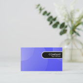 丸みエッジラベル – バブルクラウドブルー 名刺 (スタンド正面)