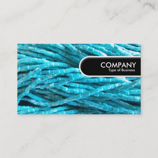 丸みエッジラベル – ビード組み合わせ 名刺 (正面)