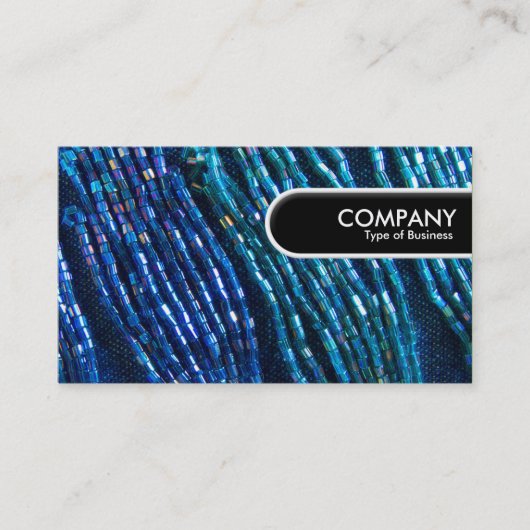 丸みエッジラベル – ビード組み合わせ 名刺 (正面)