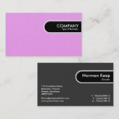 丸みエッジラベル-薄紫色彩の鮮やかキャンバス 名刺 (正面/裏面)