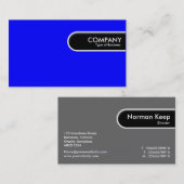 丸みエッジラベル – 青 名刺 (正面/裏面)