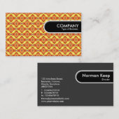 丸めエッジラベルカラフル – ジオメトリック07 名刺 (正面/裏面)