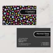 丸めエッジラベル – カスケーディングカラー 名刺 (正面/裏面)