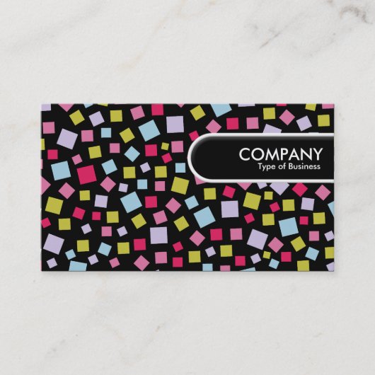 丸めエッジラベル – カスケーディングカラー 名刺 (正面)