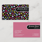 丸めエッジラベル – カスケーディングカラー 名刺 (正面/裏面)