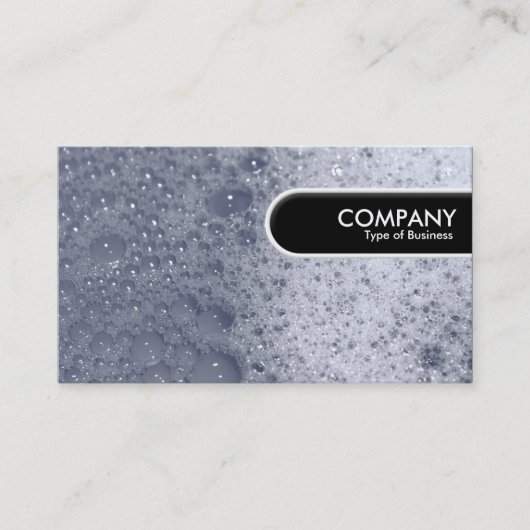 丸めエッジラベル – シャボン玉03 名刺 (正面)