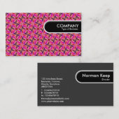 丸めエッジラベル – ジオメトカラフルリ03 名刺 (正面/裏面)