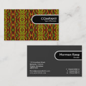 丸めエッジラベル – ジオメトリパターン 名刺 (正面/裏面)