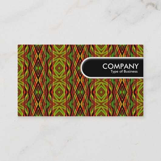 丸めエッジラベル – ジオメトリパターン 名刺 (正面)