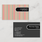 丸めエッジラベル-ストライプ310515 (05) 名刺 (正面/裏面)