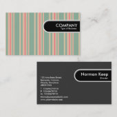 丸めエッジラベル-ストライプ310515 (07) 名刺 (正面/裏面)