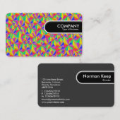 丸めエッジラベル-抽象芸術080716(7) 名刺 (正面/裏面)