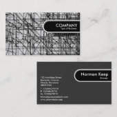 丸めエッジラベル – 足場 名刺 (正面/裏面)