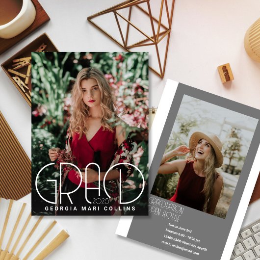 丸め卒業ヘッドライン卒業招待状 招待状