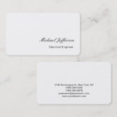 丸め白色の電気エンジニア名刺 名刺 (正面/裏面)