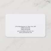 丸め白色の電気エンジニア名刺 名刺 (裏面)