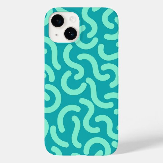 丸め線のシームレスなパターン Case-Mate iPhoneケース (裏面)