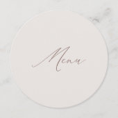 丸エレガントモダンアイボリー結婚書道 メニュー (正面)