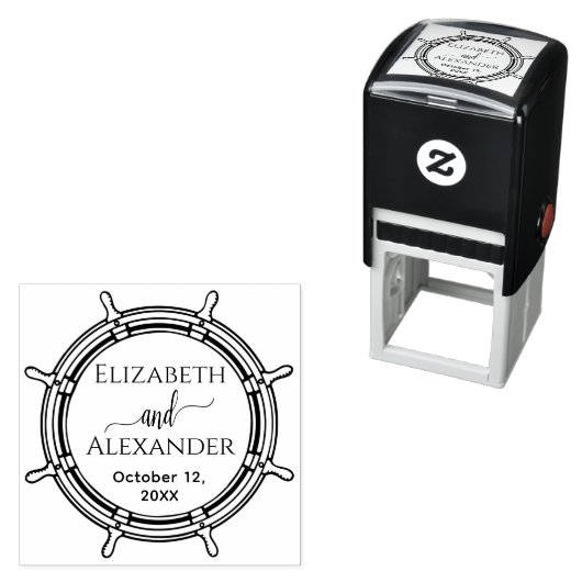 丸エレガント積ホイールのフレーム名結婚日付 セルフインキングスタンプ (インサイチュ)