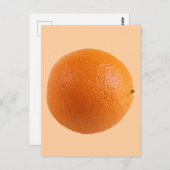 丸オレンジ色の新鮮なフルーツ写真 ポストカード (正面/裏面)