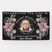 丸カスタムい形をした花の写真 横断幕 (横)