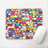 丸カラフルい長方形の抽象芸術パターン マウスパッド (マウス)